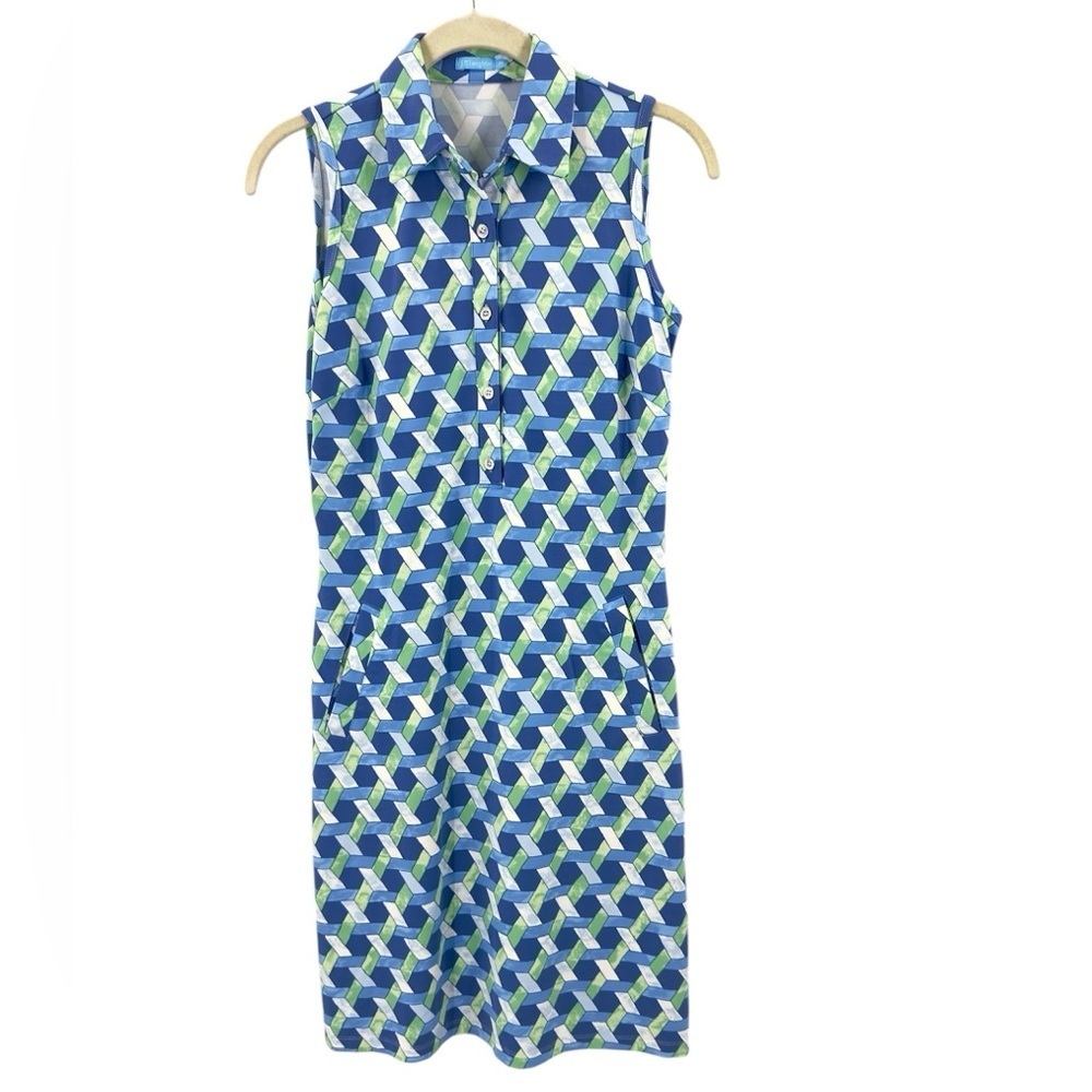 J McLaughlin Dolly Catalina Cloth Dress Womens XS Stretch Beach Resort Colorful